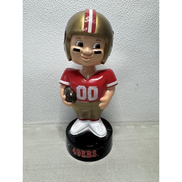 Vintage San Francisco 49ers Football Bobble Head Doll - About 8 Inches Tall - Hard To Find 