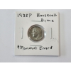 Image 1 : ERROR COIN: 1988 Roosevelt Dime - Planchet Error