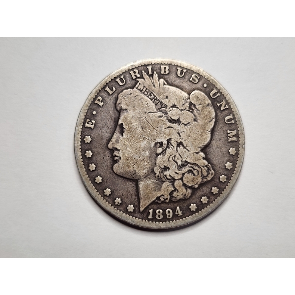 *RARE HARDER TO FIND MORGAN* 1894-S Morgan Silver Dollar in Good Condition - SOUGHT AFTER COIN!