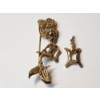 Image 2 : 14K Gold Jewelry Pieces - Beautiful Mermaid Pin and Pendant Total Weight: 9.3g