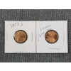 Image 1 : Two United States Lincoln Pennies Featuring Rim Errors ~ Extra Lip To Left Rim of Each Coin!
