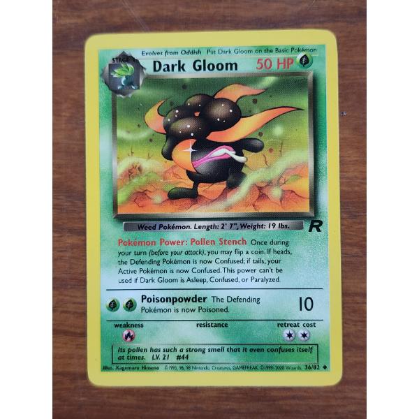 Dark Gloom 36/82 Vintage Pokemon Trading Card