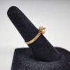 Image 2 : Charming 14K Yellow Gold Ring with Pearls - Size 4.5 - Total Weight: 1.5g