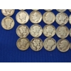Image 6 : x32 Assorted Year Roosevelt and Mercury Silver Dimes FV: $3.20