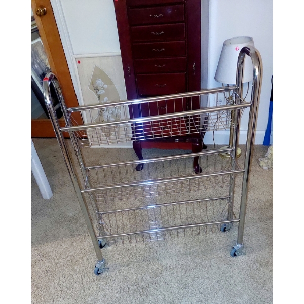 Stainless Steel Clothes Rack - See Photo - Like New Indication Of Never Been Used