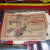Image 2 : Vintage Erector Set Lot - Large Set Full Of Parts & Manual - With Additional smaller Empty Erector C