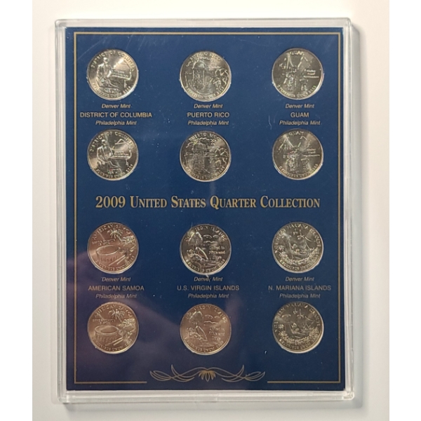 2009 Denver & Philadelphia Mint District of Columbia and U.S. Territories Quarter Collection