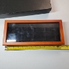 Image 3 : Nice Wooden Glass-Top Coin Slab Storage Case - Holds 4 Standard Slabs
