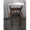 Image 2 : Antique Wooden Childs Table Chair, 36"x13"