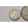 Image 2 : (2) Canadian 80% Silver Coins - 1956 10 Cent Coin & 1964 25 Cent Coin