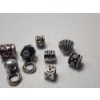 Image 14 : Pandora Bracelet Set: Various Sterling Silver & Other Metal Charms - TW of Sterling Silver: 39.1g