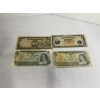 Image 1 : Canadian One & Two Dollar Bills - Philippines One Peso - Japanese Govt 100 Pesos  