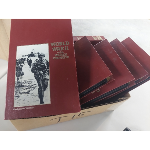 Vintage Special Set Of VHS History - World War II With Walter Cronkite by CBS News