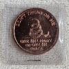Image 2 : 1oz .999 Fine Copper Bullion Round with Classic Golden State Mint Eagle and Shield Design