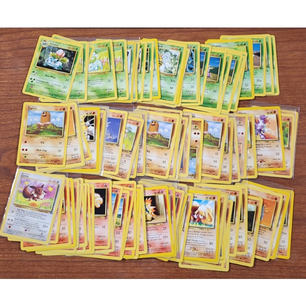 Nice Large Assortment Of Vintage Pokemon Trading Cards From Base Set, Jungle, Fossil, Neo & More!