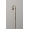 Image 3 : 12K Gold Filled 16" Necklace With Black Enamel Floral Pendant - Weight: 1.2g