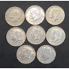 Image 1 : U.S 1965, 1966, 1967, 1968, 1969 Philadelphia/Denver Mint 40% Silver Kennedy Half Dollars - FV: $4