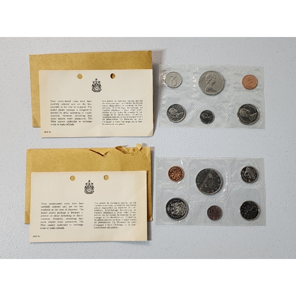 x2 Royal Mint Canadian 1968 Uncirculated Coin Sets