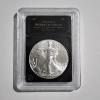 Image 1 : 2023 American Eagle 1 Oz 999 Fine Silver Round in Bradford Exchange Slabbed Authenticated BU