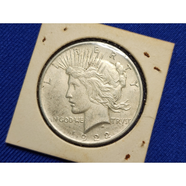 1922-D Silver Peace Dollar - 90% Silver U.S. Dollar
