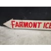 Image 10 : Vintage Fairmont/Farmont Ice Cream Wooden Arrow Sign Measuring About 60" Long