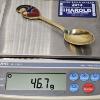 Image 5 : 1968 Danish A. Michelsen Sterling Silver Gold Plated Enamel Henry Heerup Christmas Spoon (46.7g)