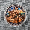 Image 3 : Scurvy-Free... Heavily Swole, Ahoy ~ 1 Troy Ounce .999 Fine Copper Round Colorized & in Capsule 