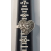 Image 7 : Sterling Silver Art Deco Heart Ring With Melee Diamonds - Size 9 - Weight: 5.3g
