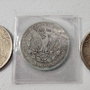 Image 7 : Three United States 90% Silver Dollars: 1922 Peace, 1926 Peace, & 1884-O Morgan FV: $3.00