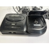 Image 3 : Saga Genesis Model 2 Console Attached to Sega CD Model 2 - Top Loading CD Tray - Includes Chargers