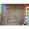 Image 4 : 12pc Outdoor Decor with Old Tools and 65" Water Can Fountain