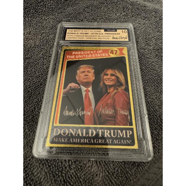 Donald Trump 2024 Campaign Presidential Collector Card - Graded Trump 10