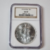 Image 1 : 1993 American Silver Eagle $1 - 1 oz .999 Fine Silver - Graded by NGC MS 69