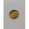 Image 2 : ANACS MS62 Graded 1849 One Dollar Open Wreath Gold Coin 