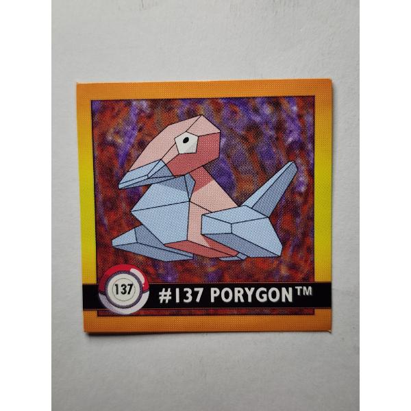 Vintage 1998 Artbox #137 Porygon Trading Card Sticker ~ NM Condition!