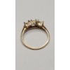 Image 5 : 10K Yellow Gold Semi-mount Three Stone Ring - Size 5.5 - Weight: 1.2g