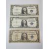 Image 1 : Three U.S. Blue Seal $1 Silver Certificates: Series 1935-D, 1935-D, & 1957-B