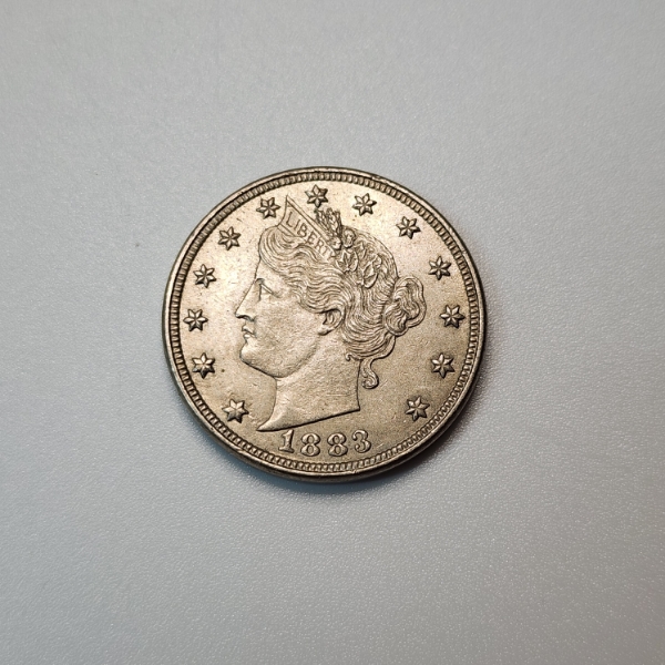 INCREDIBLE 1883 United States Liberty Head NO CENTS V Nickel