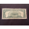 Image 2 : 1934 United States $5.00 Bill Abe Lincoln In Protective Holder - Blue Note