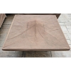 Image 4 : Stone and Metal Table with Fire Pit Center - 43"Square - Fuel: Denatured Alcohol