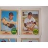 Image 4 : x10 1968 Topps Baseball Trading Cards - Excellent Condition in Card Holders