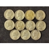 Image 1 : 11 Assorted Silver Wartime Nickels - Face Value $0.55