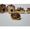 Image 3 : Assorted Costume Gold-Tone Cufflinks and Pin