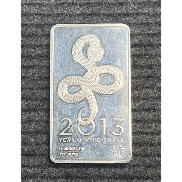 2013 Year of the Snake 10oz Silver Bar