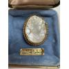 Image 2 : Theda 12K Gold Filled Brooch - 1/20-12K Genuine Cameo - 8.1 Grams