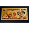 Image 3 : Pure 24k .999 Gold Foil NIPPON GINKO "SAILOR MOON" Note - Mint Condition - NEW SERIES - Note 1/5