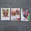 Image 1 : Three Upper Deck AUTOGRAPHED San Francisco 49ERS NUMBERED Rookie Football Trading Cards Ft. PATCH!