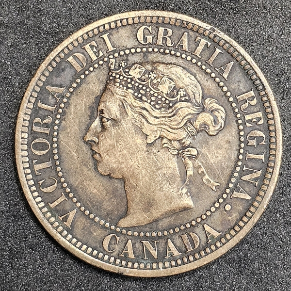 1888 Canada One Cent - VICTORIA DEI GRATIA REGINA CANADA