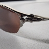Image 3 : Vintage Oakley Half Wire Polarized Sunglasses Silver Frame Bronze Iridium 57-18 w/ Microfiber Bag