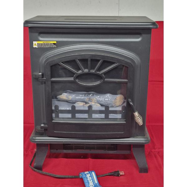 Brand New Electric Cast Iron Stove Themed Room Heater  - See Dscription
